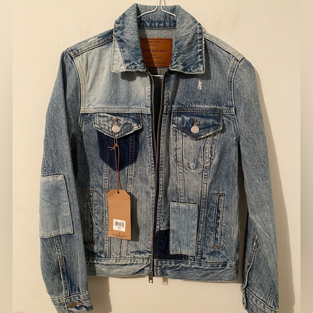 Lucky Brand Zip Up Denim Jacket Women’s Size XS